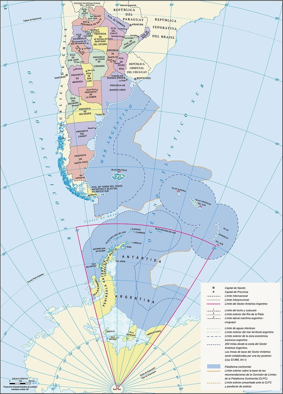 Mapas de Argentina y sus provincias